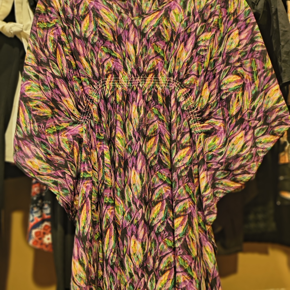 Vibrant Multicolor Patterned Dress